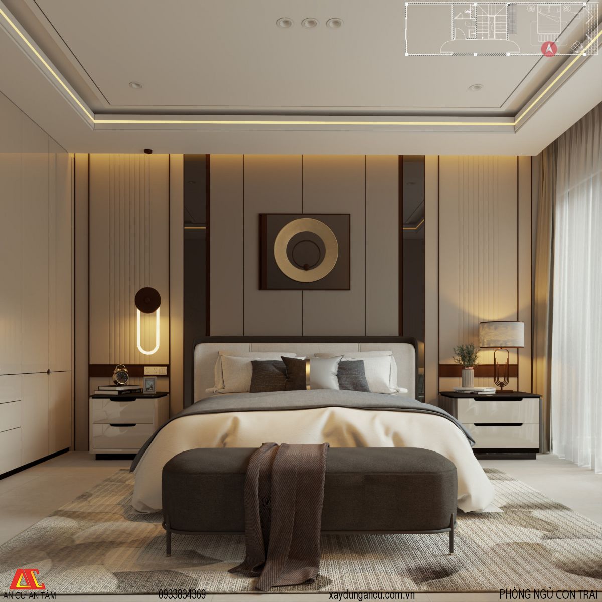 Thiết kế nội thất phòng ngủ