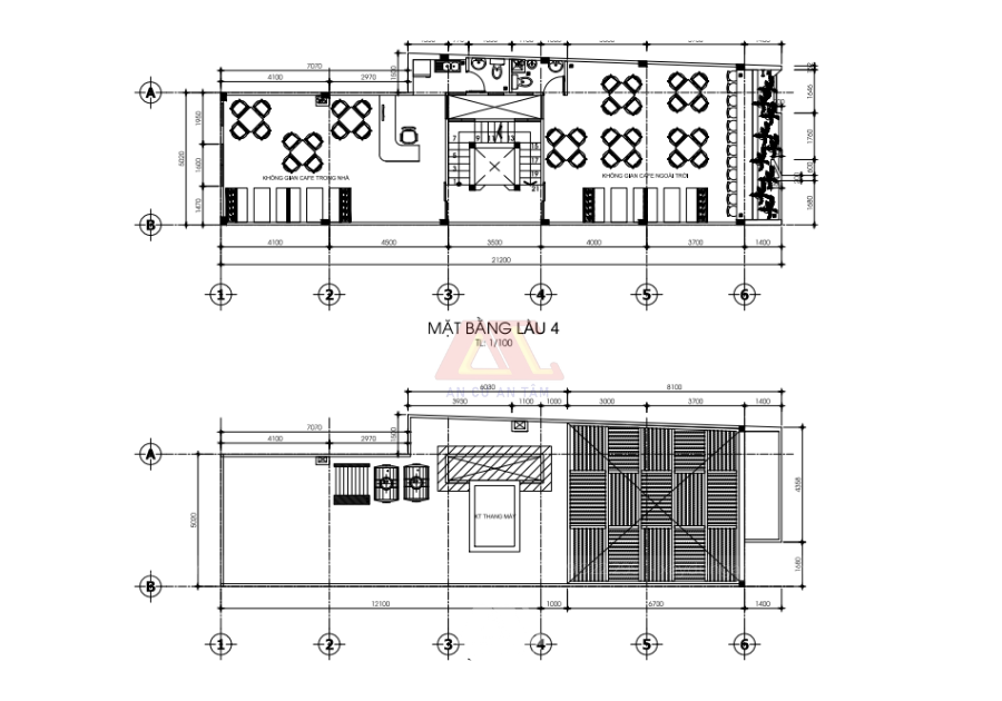 Thiết kế nhà ở kết hợp căn hộ cho thuê diện tích 6m5x30m 5 tầng