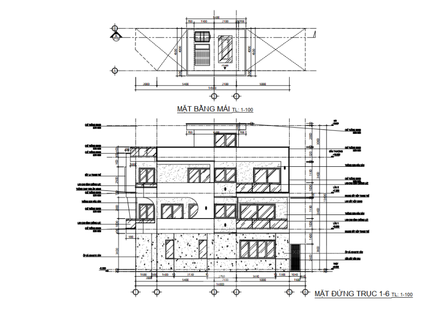 Thiết kế nhà phố hiện đại 2 mặt tiền 6mx22m