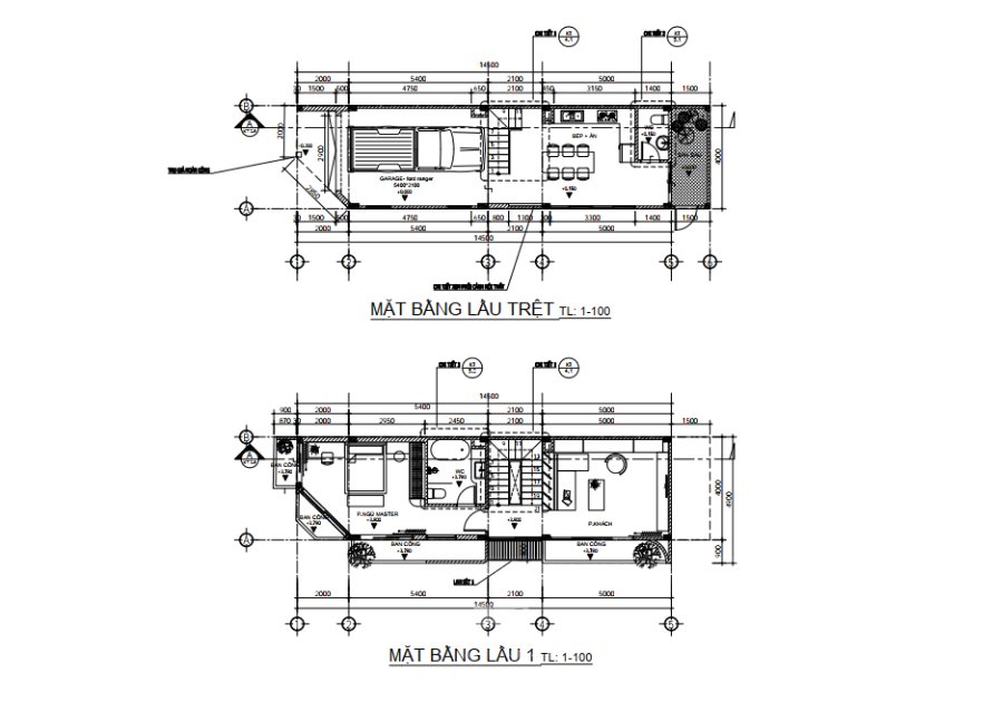 Thiết kế nhà phố hiện đại 2 mặt tiền 6mx22m