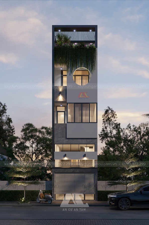 Mẫu nhà 3 tầng 5x20m đẹp