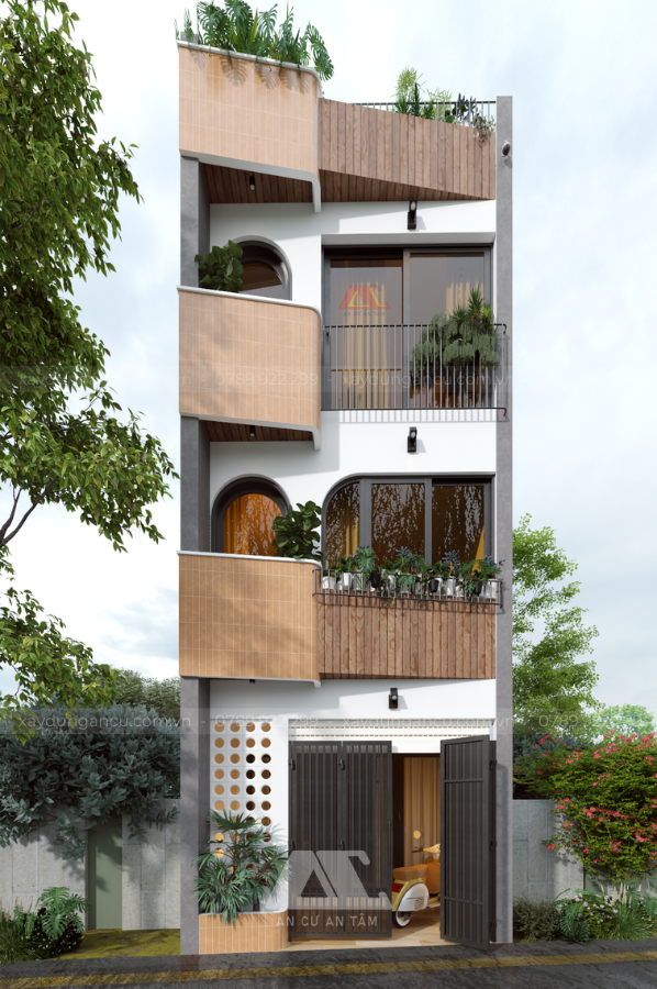 Thiết kế nhà phố 3 tầng hiện đại