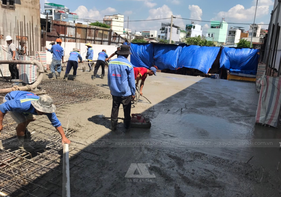 Bê tông tươi phù hợp với công trình cần số lượng bê tông lớn như nhà phố, biệt thự,…