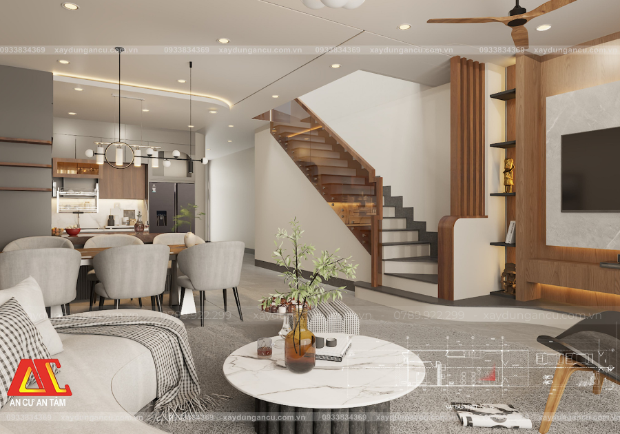 Thiết kế thi công nội thất nhà phố