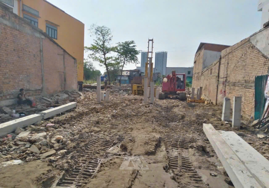 Chuyển vị trí ép cọc
