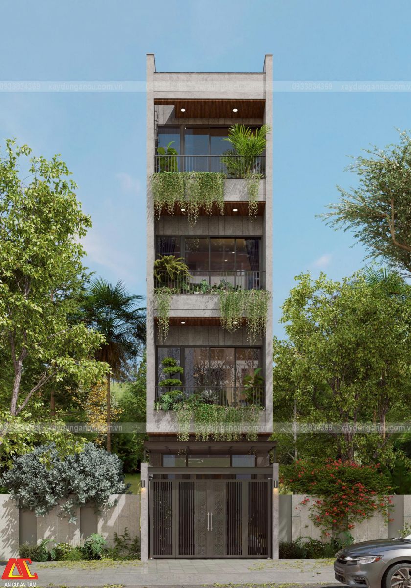 Thiết kế nhà phố 3 tầng hiện đại