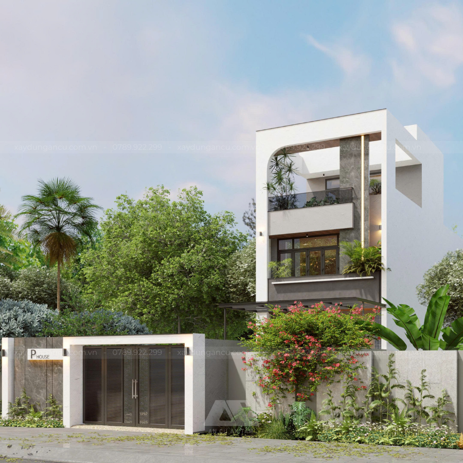 Thiết kế nhà phố 3 tầng tân cổ điển