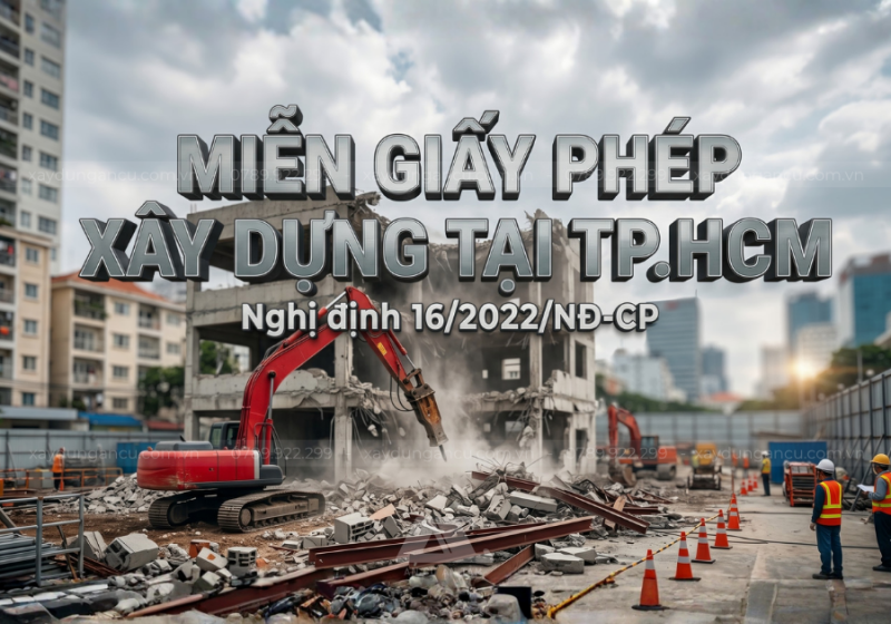 Cập nhật danh sách 112 dự án miễn giấy phép xây dựng tại TP.HCM
