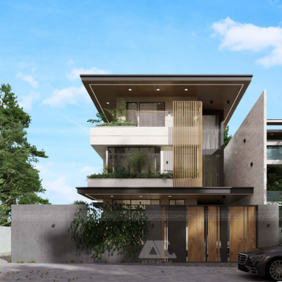 Biệt thự hiện đại 3 tầng Long Khánh - đang thi công