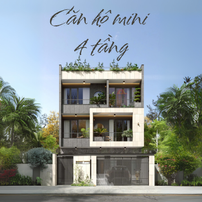 Mẫu thiết kế căn hộ dịch vụ kết hợp kinh doanh tại Bình Tân