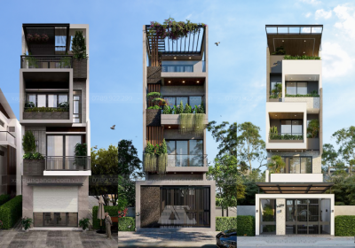 Mẫu thiết kế nhà 1 trệt 3 lầu sân thượng đẹp, được ưa chuộng nhất 2026